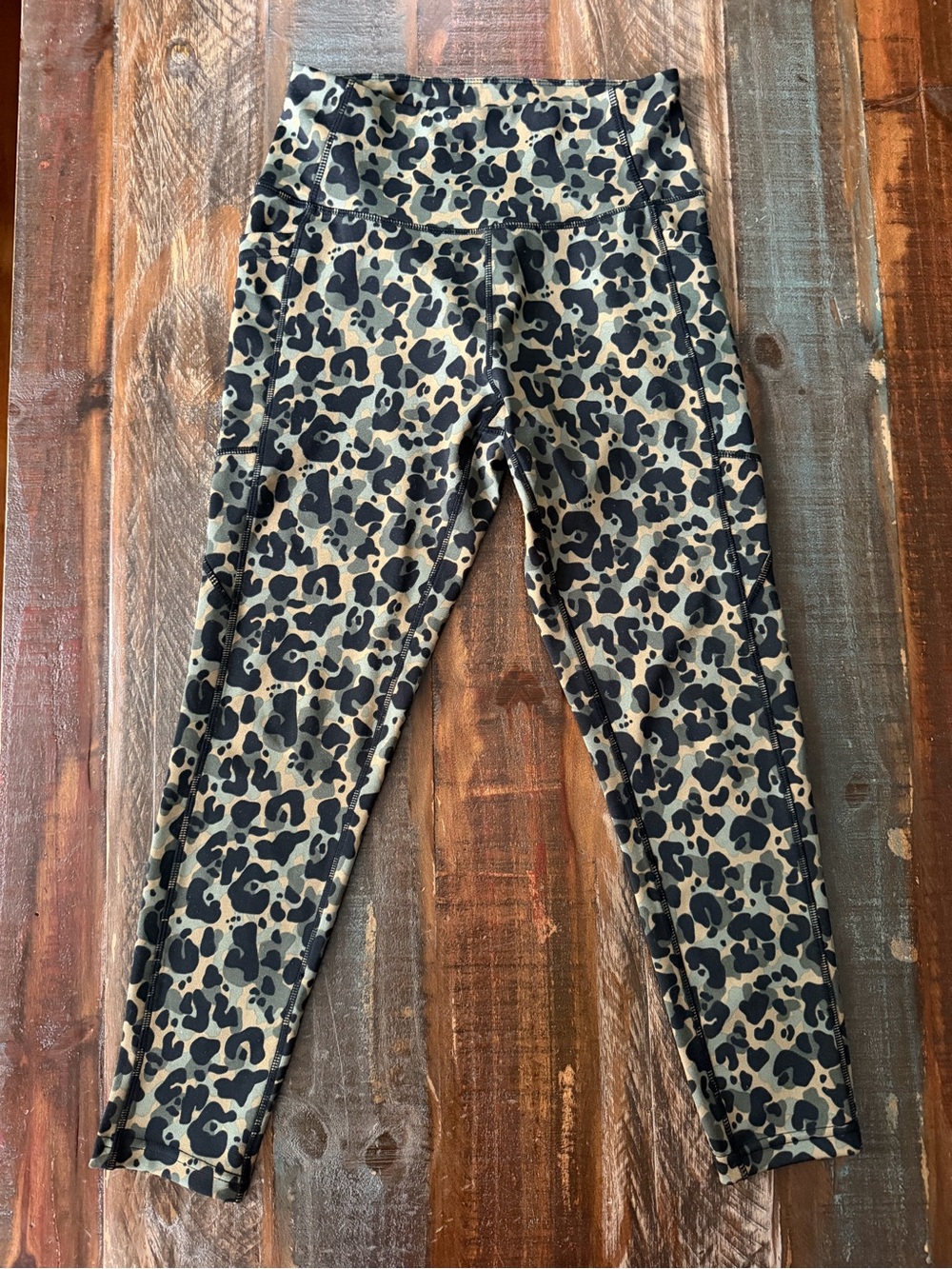 Nicole Miller Sport Women's M High Waist Pull On Leopard Leggings | SKU 0429